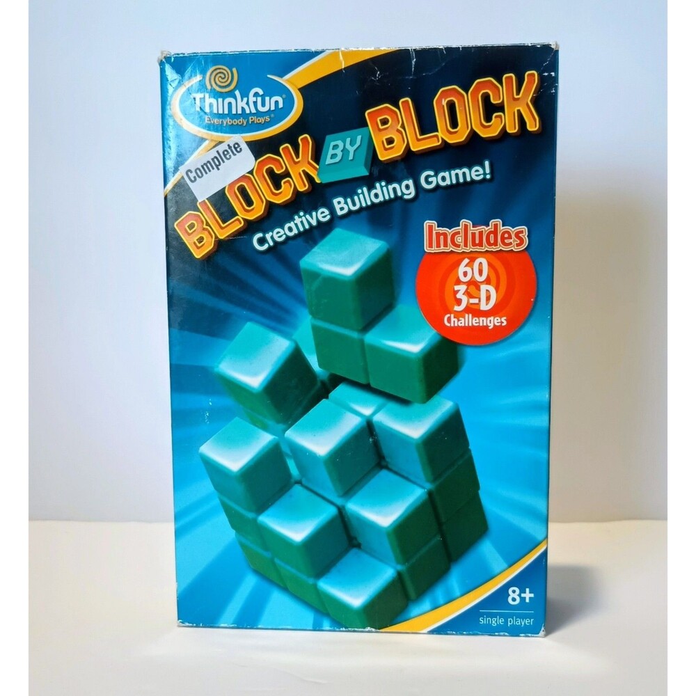 ThinkFun Block By Block 60 3D Challenging Game